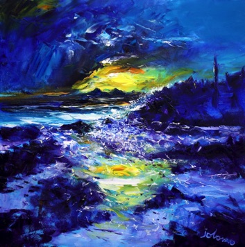 The Paps of Jura from Kintyre Storm 24x24